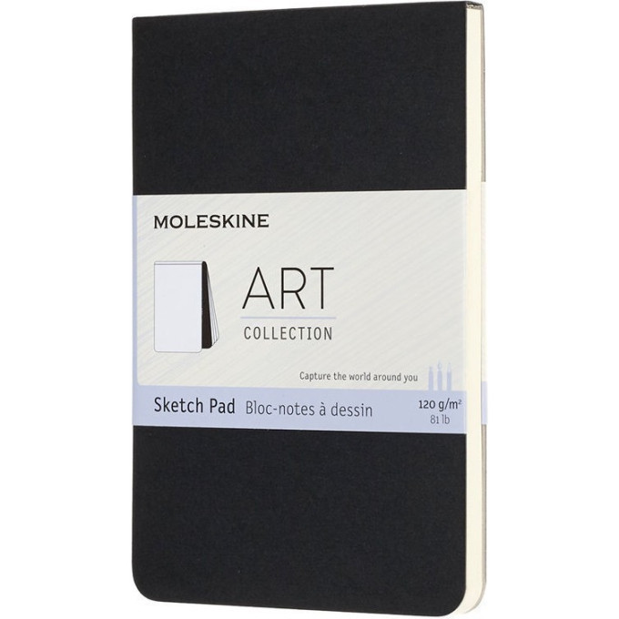 Эскизник MOLESKINE Art Soft Sketch Pad Pocket, нелинованный, чёрный ARTSKPAD2