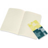 Блокнот MOLESKINE VOLANT LARGE, нелинованный, зеленый/желтый цитрон QP723K31M20